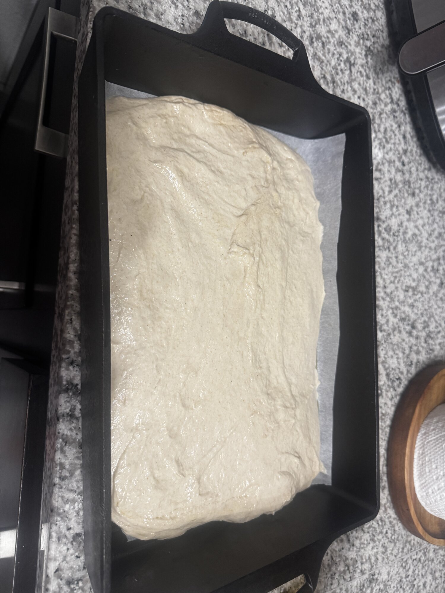 The dough settled into Bake Gyllenhaal.