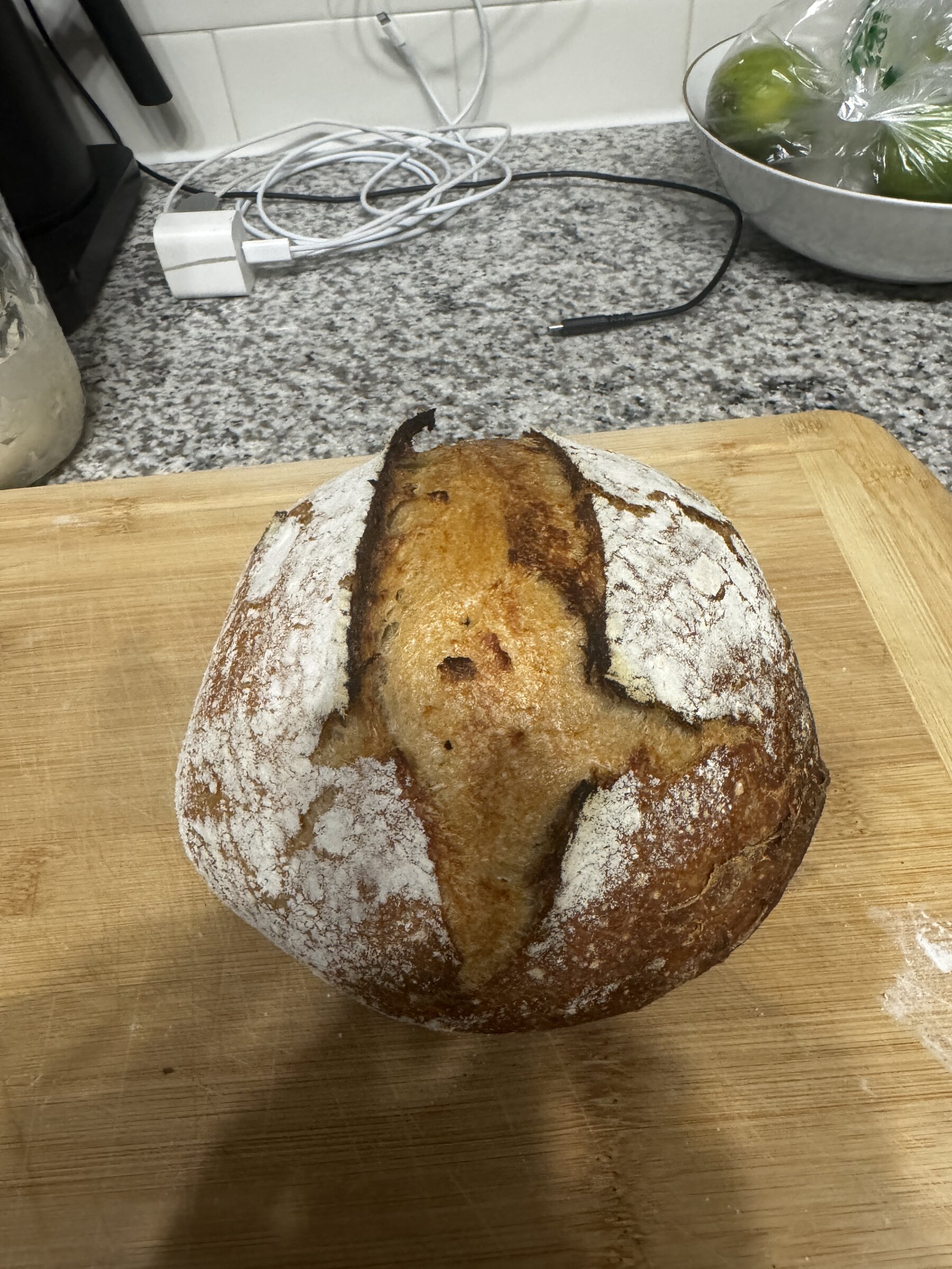 Bread Pitt starter first loaf